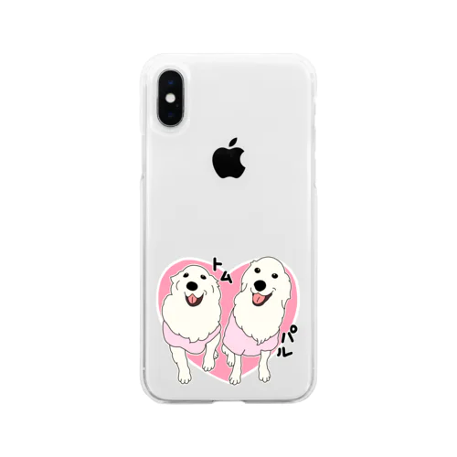 うちの子1番☆トムくん＆パルくん ハート Soft Clear Smartphone Case