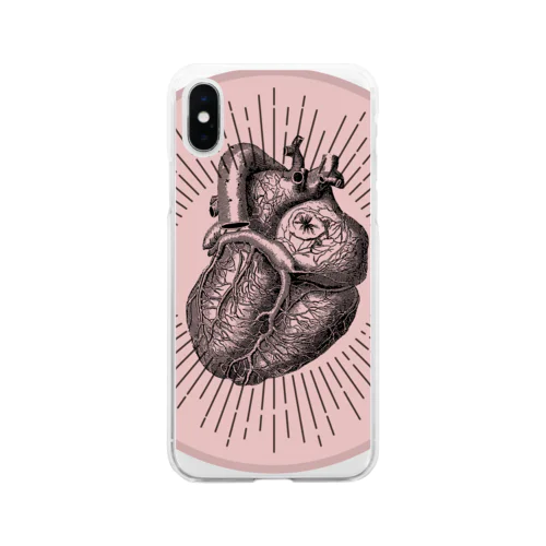 心臓 Soft Clear Smartphone Case