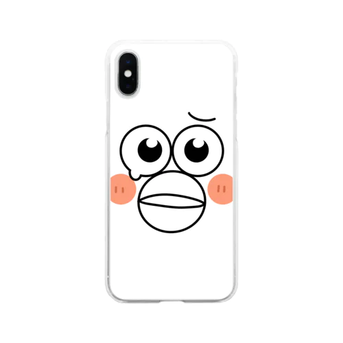 『ンゴまるとずっと一緒にいるンゴよ🥺』 Soft Clear Smartphone Case