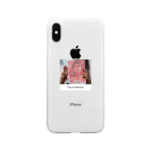 Pray for Myanmar  Soft Clear Smartphone Case