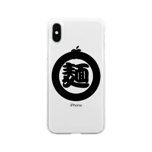 麺　ラーメン　 Soft Clear Smartphone Case