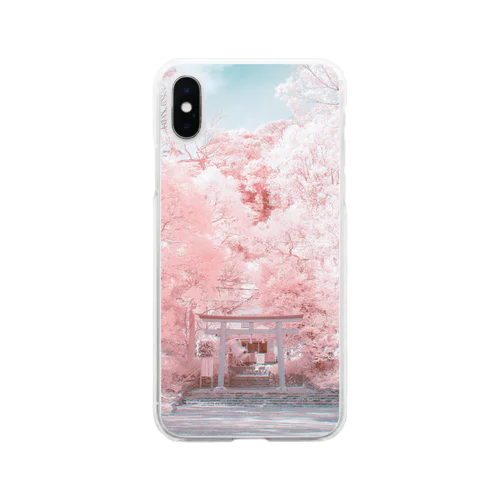 meiji-jingu Soft Clear Smartphone Case