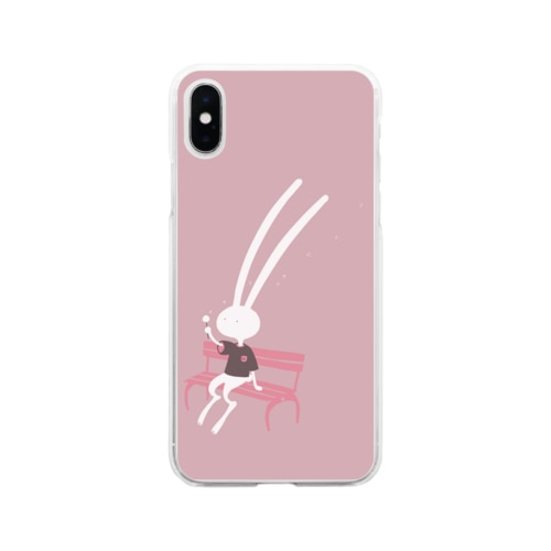 春の耳長太郎 Soft Clear Smartphone Case