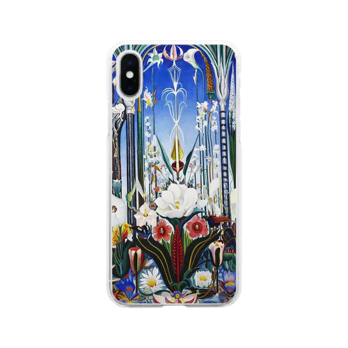 ジョセフ・ステラ《イタリアの花》 Soft Clear Smartphone Case