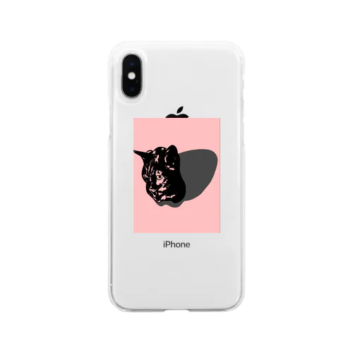 ピンクのごま Soft Clear Smartphone Case
