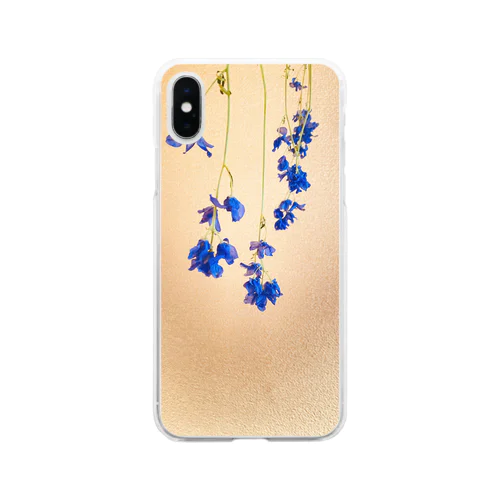 #6 蒼色のドライフラワー Soft Clear Smartphone Case