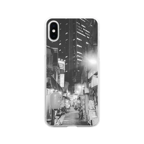 三茶の夜景物 Soft Clear Smartphone Case