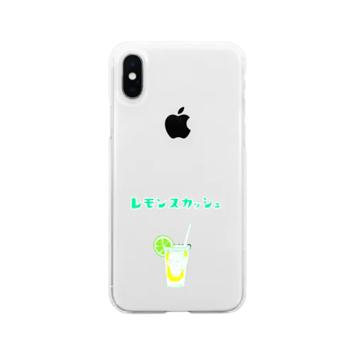 夏デザイン「レモンスカッシュ」（Tシャツ・パーカー・グッズ・ETC） Soft Clear Smartphone Case