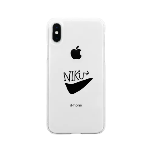 NIKUくん Soft Clear Smartphone Case