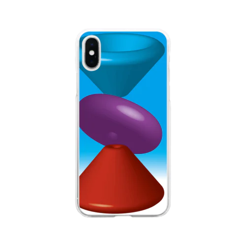 青＋赤＝紫 Soft Clear Smartphone Case