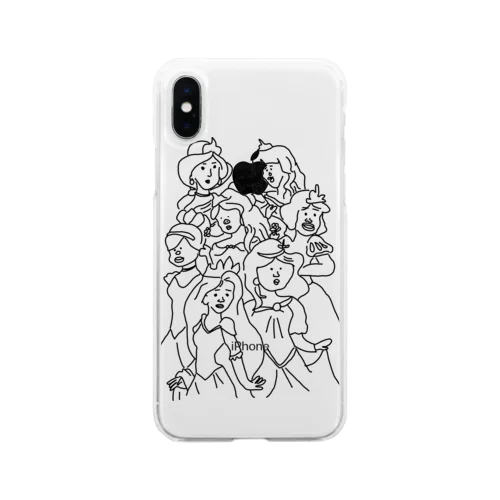 プリンセす？ Soft Clear Smartphone Case