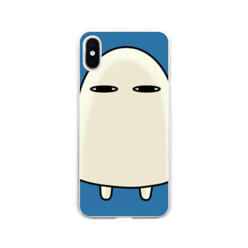 ジト目メジェド Soft Clear Smartphone Case