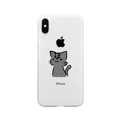 とある黒猫ちゃん Soft Clear Smartphone Case