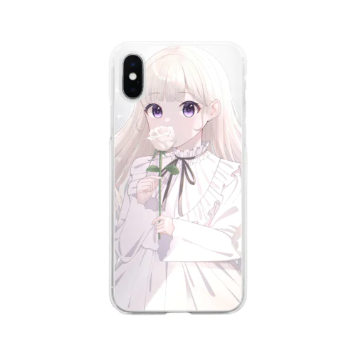 White🤍 Soft Clear Smartphone Case