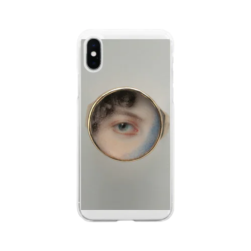 絵画　マリア・マイルス・ヘイワードの目 Soft Clear Smartphone Case