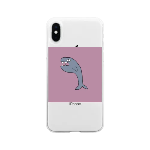 ゆるいサメ Soft Clear Smartphone Case