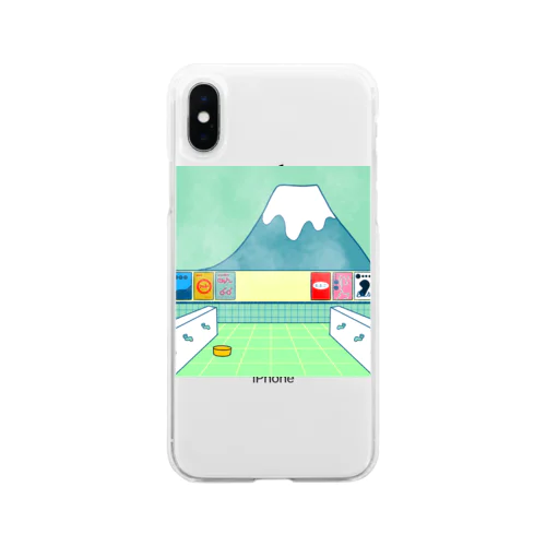 銭湯 Soft Clear Smartphone Case