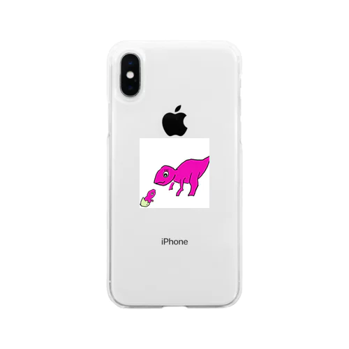マイアサウラ　恐竜 Soft Clear Smartphone Case