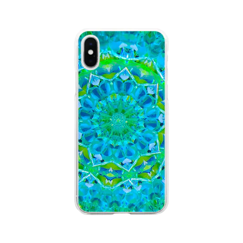 AQUA Flower  Soft Clear Smartphone Case