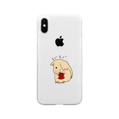 モルモットのヨシオくん Soft Clear Smartphone Case