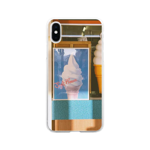 ソフトクリーム Soft Clear Smartphone Case