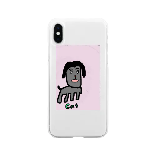 小学生が描きそうな絵 Soft Clear Smartphone Case