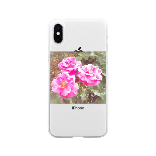 pink Rose Soft Clear Smartphone Case