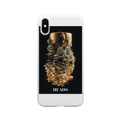 HEADS_00 Soft Clear Smartphone Case