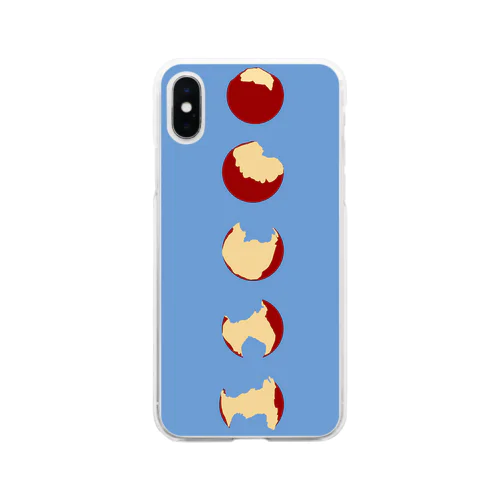 りんごの満ち欠け🍎 Soft Clear Smartphone Case