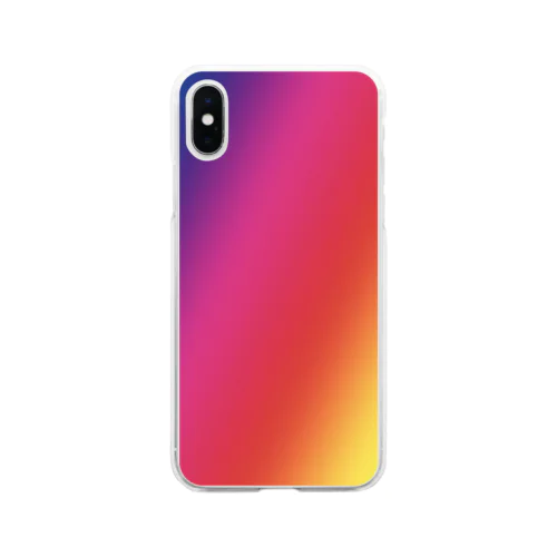 レインボー Soft Clear Smartphone Case