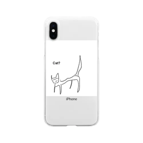 cat? Soft Clear Smartphone Case