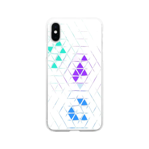 モザイクうなぎスマホケース Soft Clear Smartphone Case