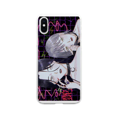 強い女 Soft Clear Smartphone Case