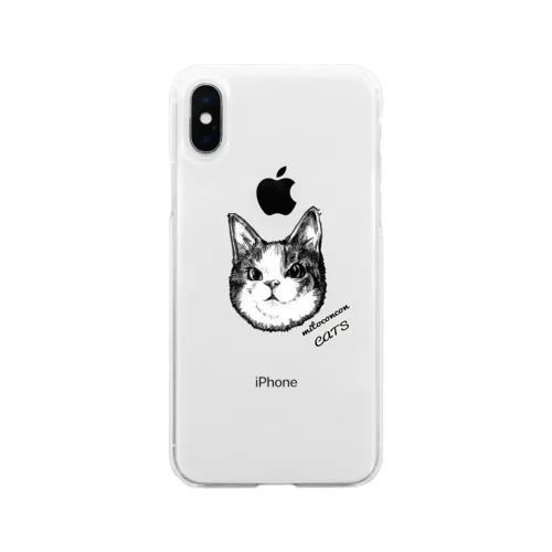 エキセントリックキジシロ猫 Soft Clear Smartphone Case