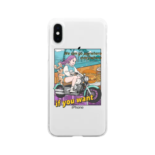 【アメコミ】biker Soft Clear Smartphone Case