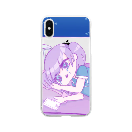 辛い悲しい寂しい不安 Soft Clear Smartphone Case