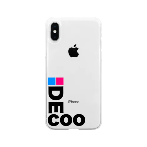 [DEcoo's]DEcooビビット L字 Soft Clear Smartphone Case