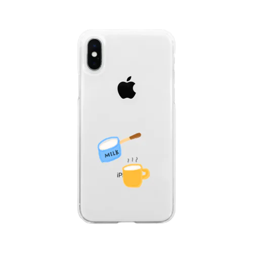 ホットミルク Soft Clear Smartphone Case