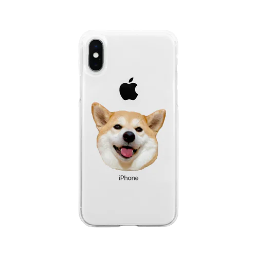 柴犬のまるちゃん Soft Clear Smartphone Case