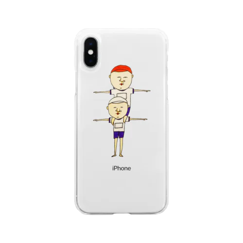 組体操なみつおくん Soft Clear Smartphone Case