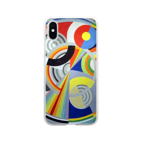 ロベール・ドローネー 《リズム No.1》 Soft Clear Smartphone Case