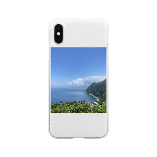 海岸の風景 Soft Clear Smartphone Case