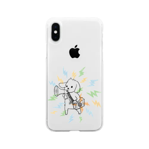 伝えたいことがあるから（メガホンシーズー） Soft Clear Smartphone Case