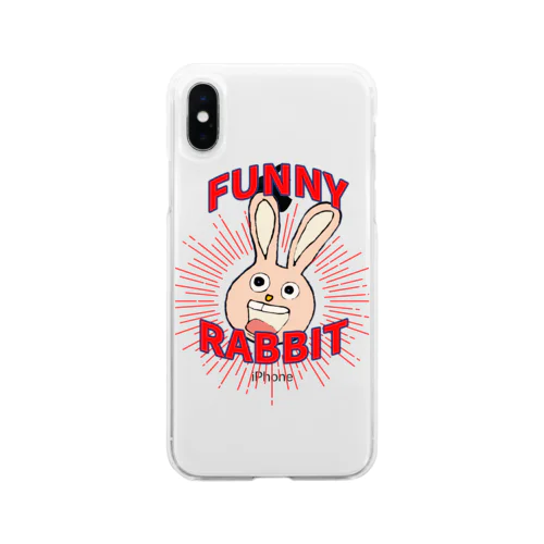 ご機嫌なうさぎ🐰　logover Soft Clear Smartphone Case