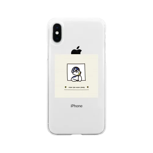 おやすみ世界 Soft Clear Smartphone Case