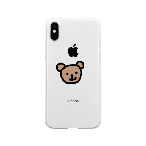 しんぷるなくま🧸 Soft Clear Smartphone Case