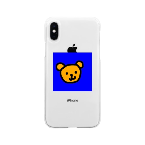派手くま Soft Clear Smartphone Case