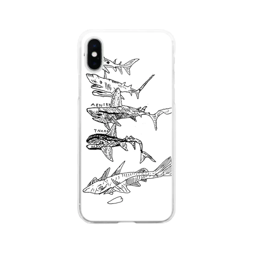 うみのいきものたち2 Soft Clear Smartphone Case