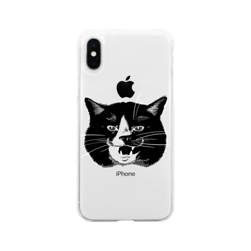 伝説のボス猫 Soft Clear Smartphone Case