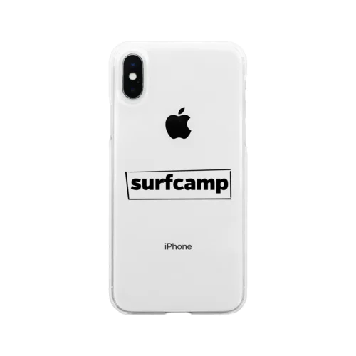 テキスト（surfcamp) ソフトクリアスマホケース